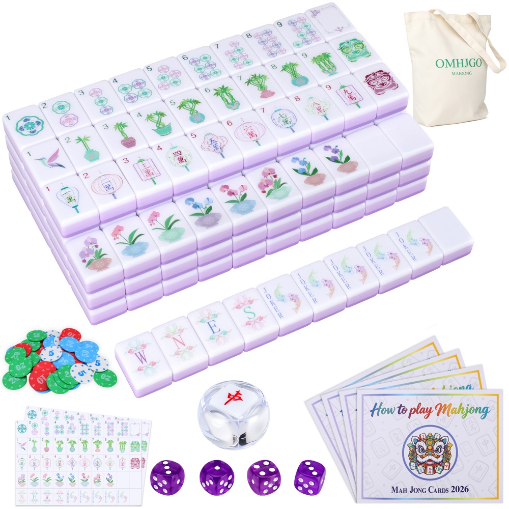 Board Game History - US Warehouse 4-layer Acrylic American Mahjong