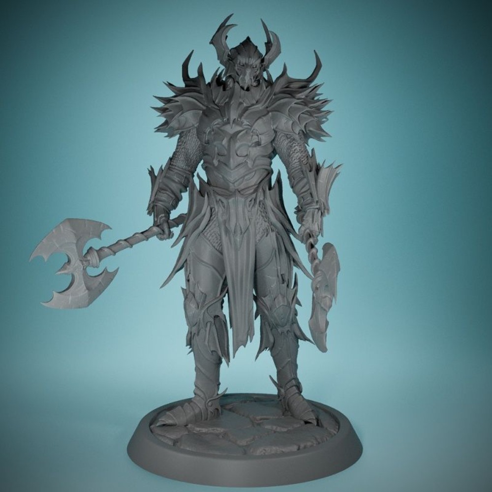 Board Game War - No Wings Demon Knight 3D Printed
