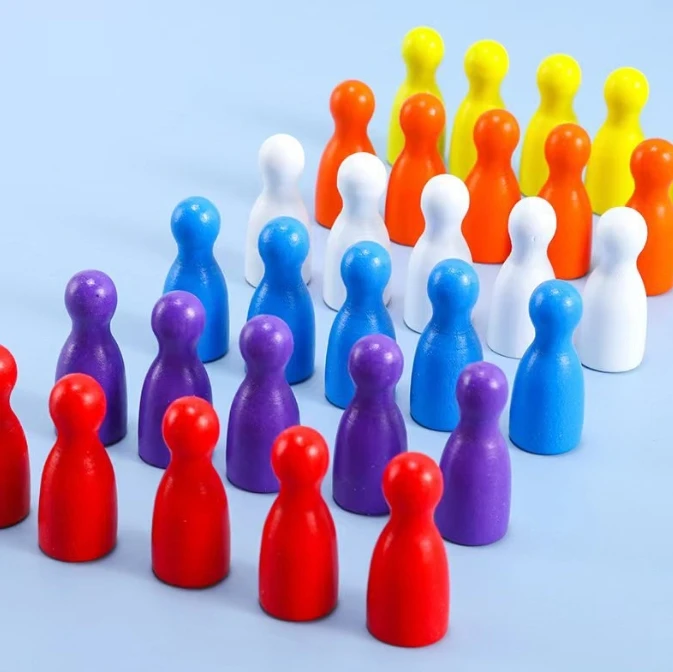 100 Pcs Colorful Wooden Chess  - đánh giá và giá Board Game Hegemony