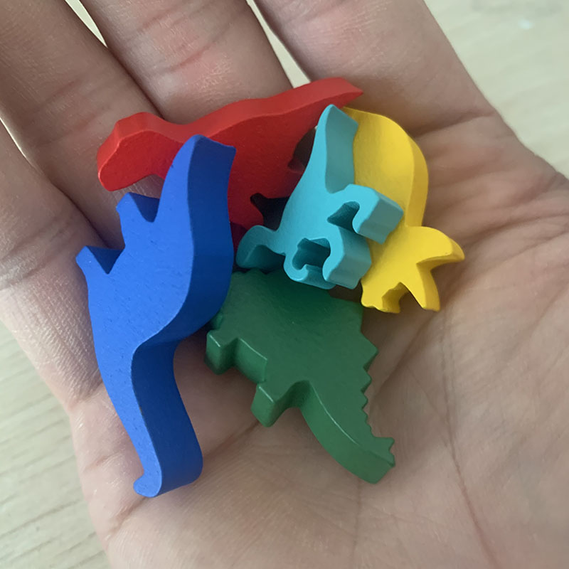 5 Pcs/set Wooden Dinosaur Boar - đánh giá và giá Board Game Solo