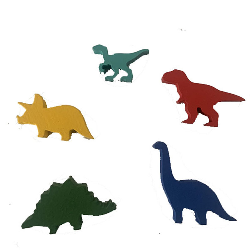5 Pcs/set Wooden Dinosaur Boar - đánh giá và giá Board Game Solo