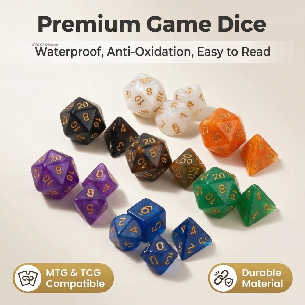 7pcs Set Dice Board Games Roll - đánh giá và giá Board Game Hegemony