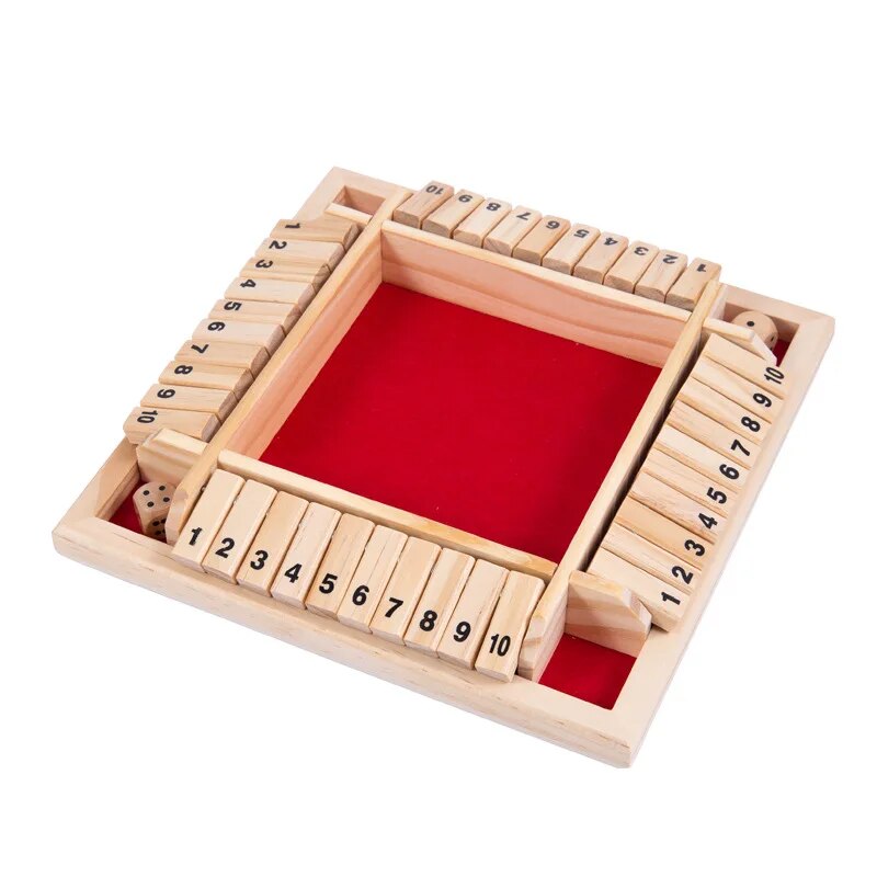 Wooden Dice Board Game Shut Th - đánh giá và giá Board Game Ludo