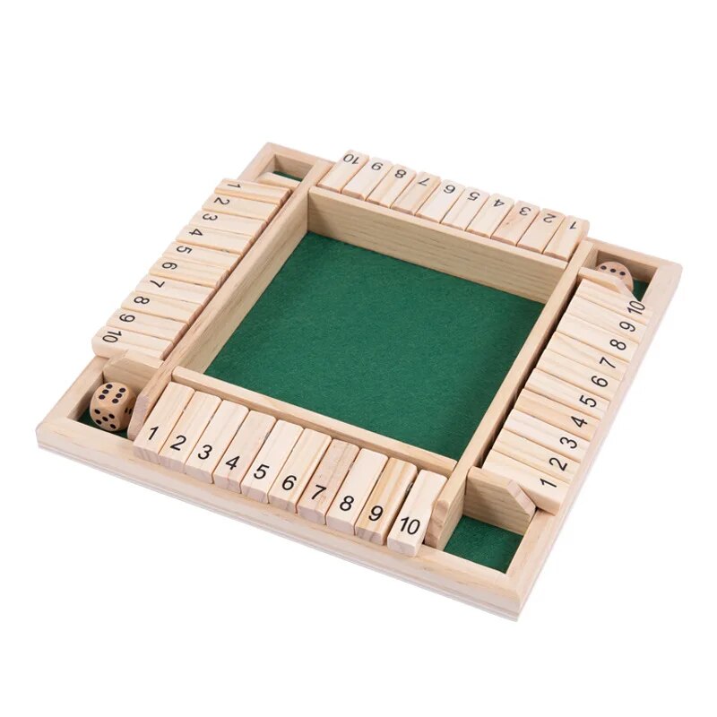 Wooden Dice Board Game Shut Th - đánh giá và giá Board Game Ludo